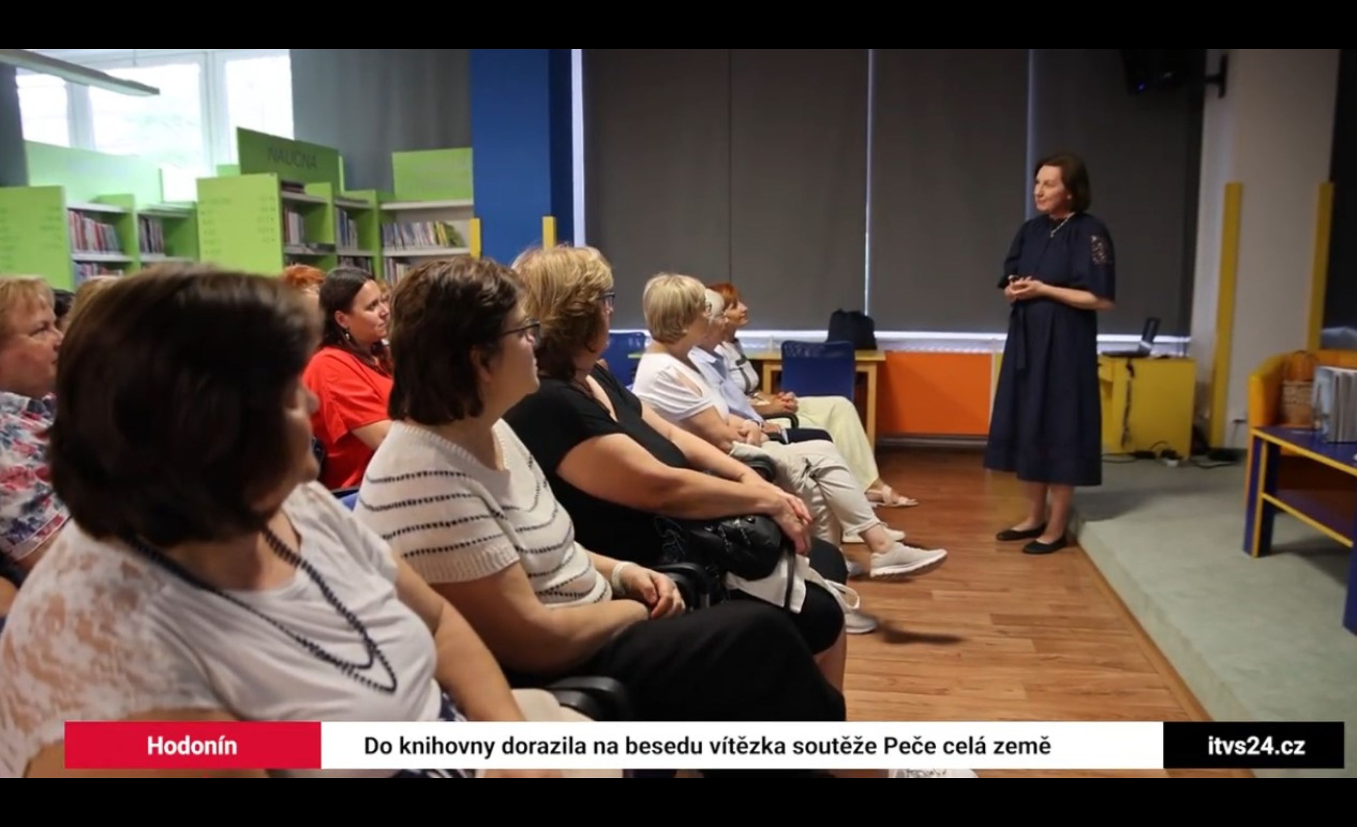 Dalším hostem hodonínské knihovny byla vítězka první řady soutěže Peče celá země Petra Burianová. Na besedě mluvila o tom, jak její život změnila účast v soutěži a také o svých plánech.